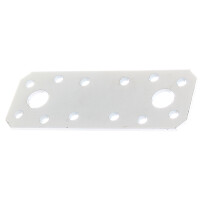 Alberts Flachverbinder verzinkt, weiß b