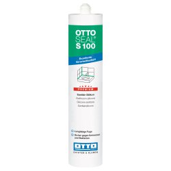 OTTOSEAL S100 Premium-Sanitär-Silikon 300ml C8682 matt zementgrau