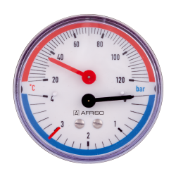Afriso Thermo-Manometer TM 80 mm 63341