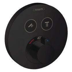Hansgrohe Thermostat ShowerSelect S Unterputz 2 Funktionen mattschwarz 15743670