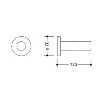 HEWI Reservepapierhalter Serie 477 reinweiß 4772120099