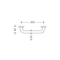 HEWI Handtuchhalter Durchmesser 70 mm Serie 477 reinwei&szli