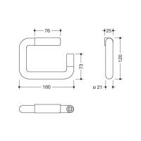 HEWI Papierhalter Serie 477 reinweiß 4772115099 2