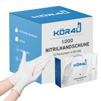 kör4u Nitrilhandschuhe, 1000 Stück, puderfrei, lat