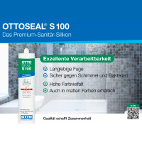 OTTOSEAL S100 Premium-Sanitär-Silikon 300ml C71 fugengr