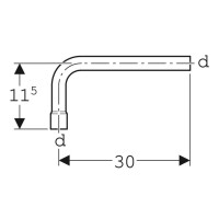 Geberit Spülbogen 90 Grad d32mm 119060111 2