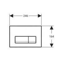 Geberit Delta 51 Drückerplatte schwarz 115119DW1 2