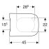 Geberit WC-Sitz SMYLE Square mit Absenkautomatik schmales Design verchromt weiß 500237011