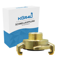 kör4u Schnellkupplung für Schlauch Messing 4