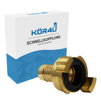 kör4u Schnellkupplung für Schlauch Messing 2