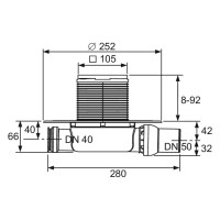 TECE Ablaufset S 110 3601100 3
