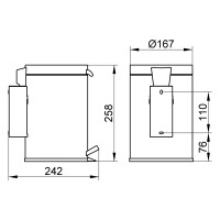 KEUCO Hygieneabfallsammler Plan chrom 14977010000 2