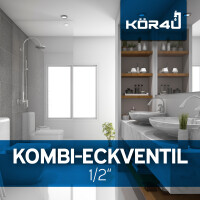 kör4u Kombi-Eckventil 1/2" mit Rückflussverhi