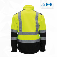 Nitras Warnschutz Softshelljacke 7171 neongelb regular fit X