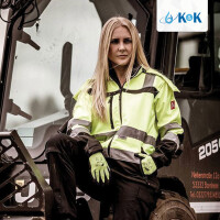 Nitras Warnschutz Softshelljacke 7171 neongelb regular fit X