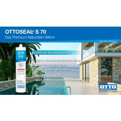 OTTOSEAL S70 Naturstein-Silikon 310ml C01 weiß