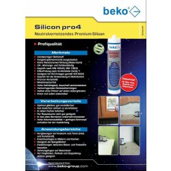 Beko Silicon pro4 Premium 310ml zementgrau