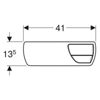 Geberit Deckel für AP-Spülkasten mit Tasten wei&sz