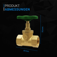 kör4u Durchgangsventil 3/4", ohne Entleerung 5
