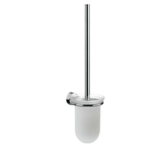 Emco Rondo 2 Toilettenbürsten-Garnitur, Glas satiniert-Chrom 451500101