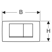 Geberit Betätigungsplatte TWINLINE30 115899JQ1 2