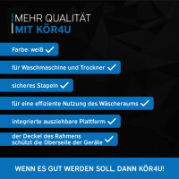 kör4u Zwischenbaurahmen für Waschmaschine und Troc