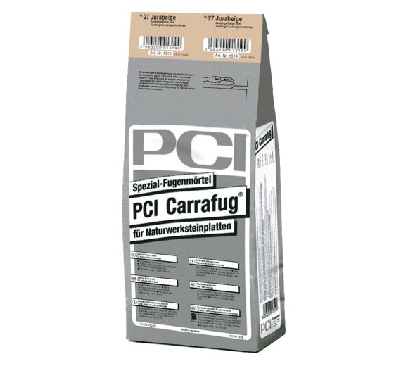 PCI Carrafug Spezial Fugenm&ouml;rtel f&uuml;r Naturwerksteinplatten 5kg Nr. 22 sandgrau