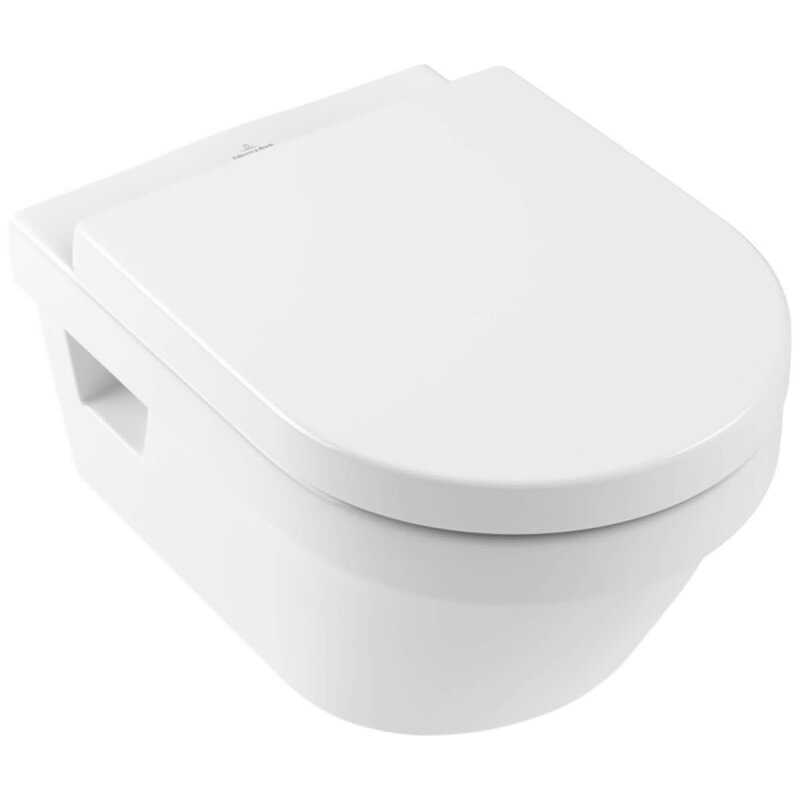 spülrandlose wandhängende WC Keramik Toilette mit WC Sitz weiss  28013 ADOB 