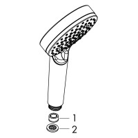 Hansgrohe Duschkopf Vernis Blend mattschwarz 26340670 7