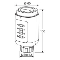 Heimeier Thermostatkopf mit HeimSyncBluetooth 1550-00.500 2