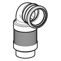 Geberit PE-Wandklosett-Bogen 90/90 mm 241.521.00.1 3