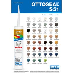 OTTOSEAL S51 Silikon für PVC-, Gummi- und Linoleumböden C1043 cremebeige