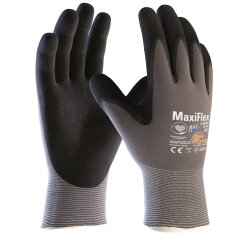 ATG MaxiFlex Ultimate Nylon-Strickhandschuh grau/schwarz...