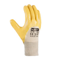teXXor Nitril-Handschuh STRICKBUND beige/gelb 3