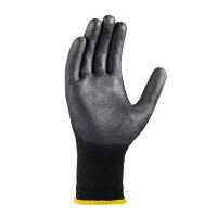 teXXor Polyester-Strickhandschuh POLYURETHAN BESCHICHTET sch