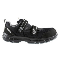 RUNNEX S1PS ESD-Sicherheitsklettsandalen FlexStar schwarz/gr