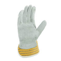 teXXor Rindkernspaltleder-Handschuh EIFEL gelb/blau 1103 Gr&
