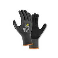 teXXor Nylon-Strickhandschuhe NITRIL BESCHICHTET grau/schwar