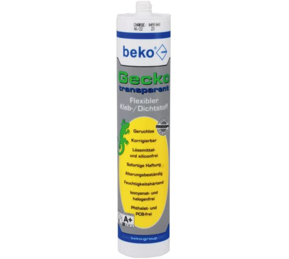 Beko Gecko 290ml transparent Kleb-/ Dichtstoff 2453100