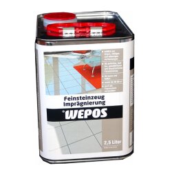 Wepos Feinsteinzeug Imprägnierung 2,5 Liter 2000204419