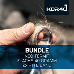 kör4u Set Neo-Fermit 40g Spender Flachs 2x PTFE Band