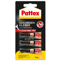Pattex Sekundenkleber Mini Trio 3 x 1g PSMT3 2