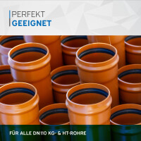 kör4u Rückstauklappe orange für Abwasser DN 1