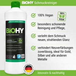 BiOHY Schmuckreiniger, edelstahlreiniger, Bio-Konzentrat, 1l BY01019001