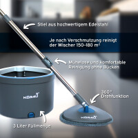 kör4u Bodenwischer Komplett-Set mit Zwei-Kammer-System 