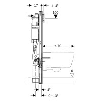 Geberit Duofix Element für Wand-WC 112 cm Sigma UP-Sp&u