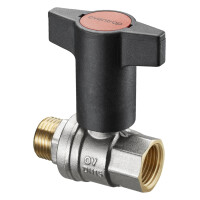 Oventrop Kugelhahn mit Kunststoff Knebelgriff