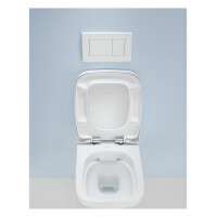 Geberit Wand-Tiefspül-WC RENOVA PLAN Rimfree, Set mit W