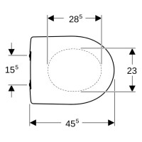 Geberit WC-Sitz RENOVA mit Absenkautomatik, Quick-Release we