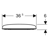 Geberit WC-Sitz RENOVA mit Absenkautomatik, Quick-Release we